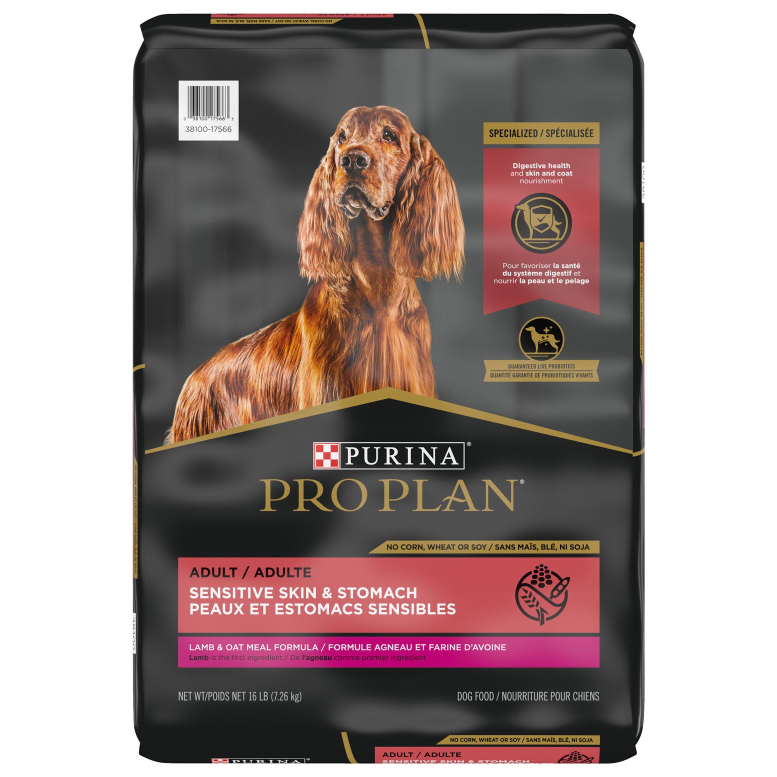 Pro Plan Sensitive Skin Lamb & Oat 16lb