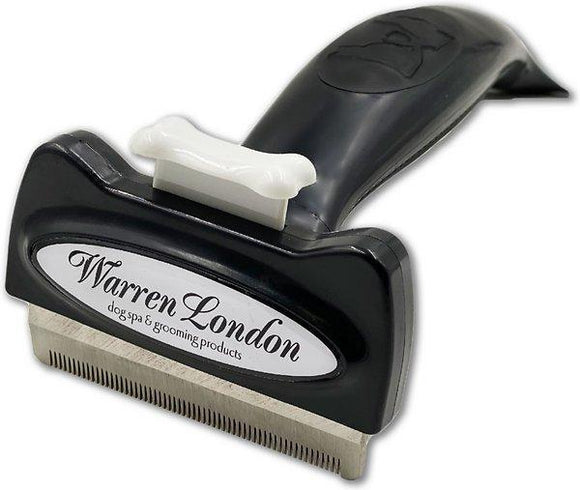 Warren London Long Hair De-shedding Tool with injector button Medium Dogs 25-50lbs