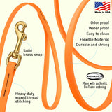 Viper Biothane Dog Leash Coyote Brown Color Only (L 33' x W 3/4")