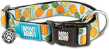 Max and Molly Dog Collar Sweet Pineapple (Comes with QR Code) Large