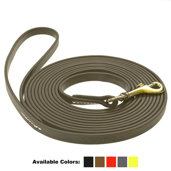 Viper Biothane Dog Leash Coyote Brown Color Only (L 20' x W 1/2