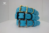 Viper Biothane Dog Collar with Brass Buckle (W 1.5" L 24"-28") Only Blue