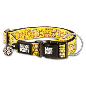 Max and Molly Dog Collar Monkey Maniac (Comes with QR Code) Small