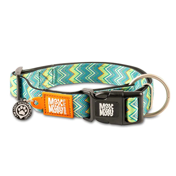 Max and Molly Dog Collar Vintage (Comes with QR Code) Large