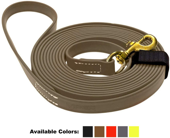 Viper Biothane Dog Leash Coyote Brown Color Only (L 33' x W 3/4