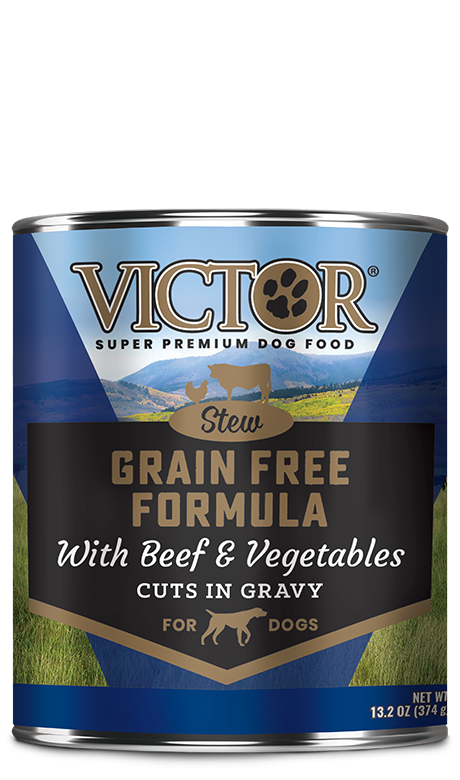 Victor Grain Free Formula Beef & Vegetables Tin meat (12) Case