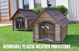 Dog House Wooden With Plastic