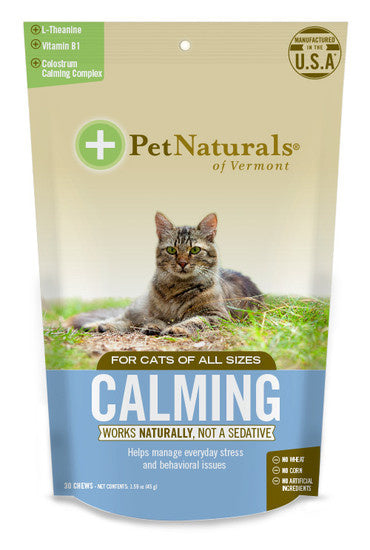 Pet Naturals Calming For Cats (30 Chewable tablets)