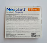 NexGard Chewable Tablet 4-10lb (3) Box