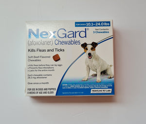 NexGard Chewable Tablet 10-24lb (3) Box