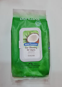 Tropiclean Mild Coconut Ear cleaning Pet wipes