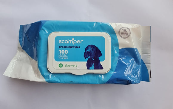 Scamper Aloe Vera Grooming Wipes