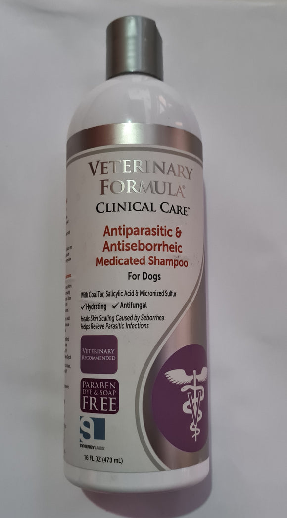 Veterinary Formula Antiparasitic & Antiseborrheic Medicated Shampoo