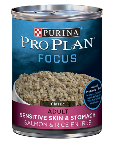 Pro Plan® Adult Sensitive Skin & Stomach Salmon & Rice Entrée Wet Dog Food (case)