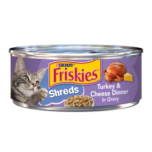 Friskies® Shreds Turkey & Cheese Dinner in Gravy wet food (24) Case