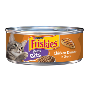 Friskies® Meaty Bits Chicken Dinner in Gravy Wet Cat Food (24) Case