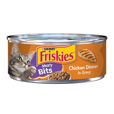 Friskies® Meaty Bits Chicken Dinner in Gravy Wet Cat Food (24) Case