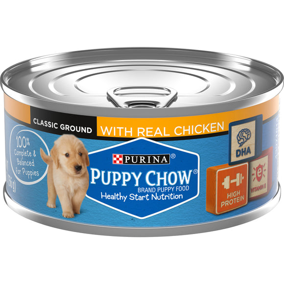 Purina Puppy Classic Ground With Real Chicken (24) Case