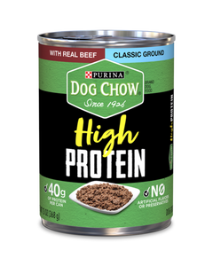 Purina® Dog Chow® Wet Food Hight Protein Classic Ground Wet Dog Food with beef