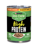 Purina® Dog Chow® Wet Food Hight Protein Classic Ground Wet Dog Food with chicken in savory gravy